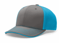 charcoal / neon blue