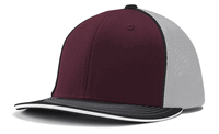 maroon - white / black