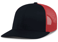navy / red