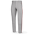grey / red piping