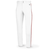 white / red piping