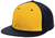 gold panel / navy