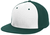 white panel / dark green
