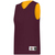 maroon / gold
