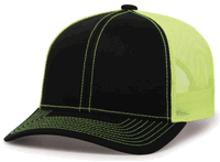 black - neon yellow