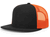 black / neon orange