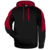 black / red