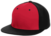 red panel / black