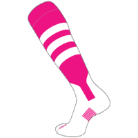 neon pink / white