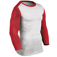 white / scarlet