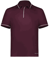 maroon / white