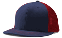 navy / scarlet