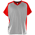 grey / red