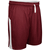 maroon / white