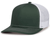 dark green / white