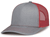 heather grey / red