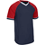 navy - scarlet / white