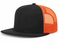 black / neon orange