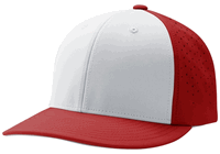 white panel / scarlet red