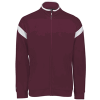 maroon / white