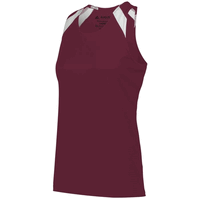 maroon / white