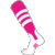 neon pink / white