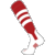 red / white