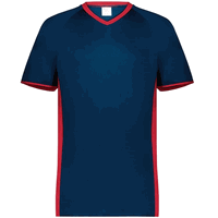 navy / red