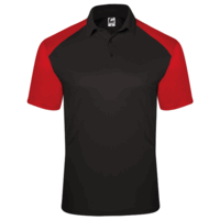 black / red