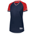 navy / red