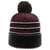 maroon / black / white
