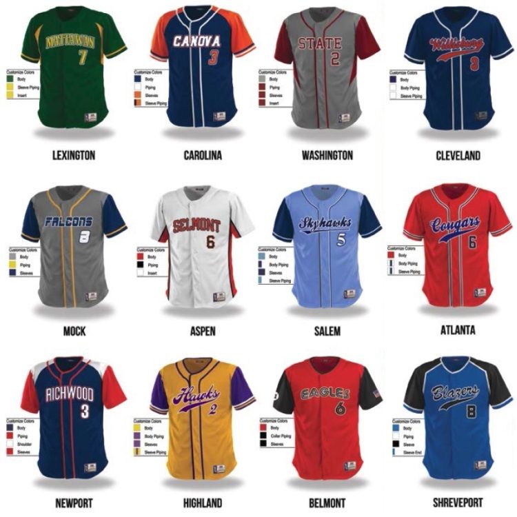 Garb Athletic Baseball Jerseys Custom Sewn Tackle Twill / Sublimated