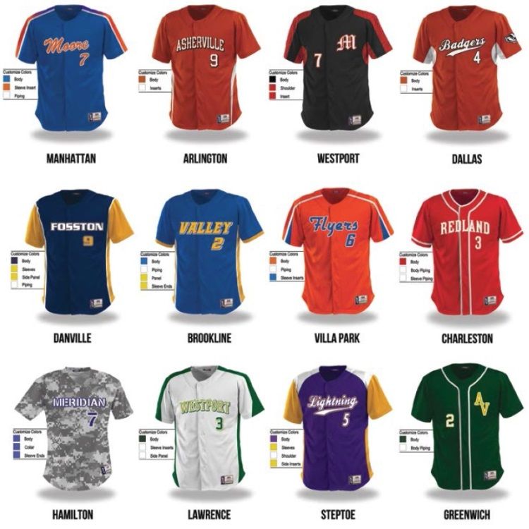 Garb Athletic Baseball Jerseys Custom Sewn Tackle Twill / Sublimated