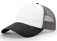 white - charcoal / black