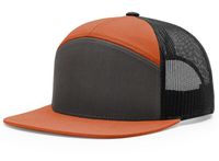 charcoal - burnt orange / black