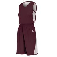 maroon / white