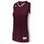 maroon / white
