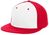 white panel / red