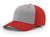 grey panel / red