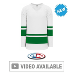 Athletic Knit H6400-211 House League Hockey Jersey - White / Kelly