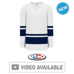 Athletic Knit H6400-217 House League Hockey Jersey - White / Navy