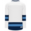 Athletic Knit H6500-474 House League Hockey Jersey - White / Navy / Sky