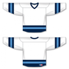 Athletic Knit H6500-474 House League Hockey Jersey - White / Navy / Sky