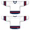 Athletic Knit H6500-765 House League Hockey Jersey - White / Navy / Red