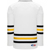 Athletic Knit H8000-353 Pro League Hockey Jersey - White / Black / Tuscan Gold 