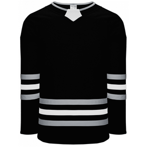 Athletic Knit H8000-918 Pro League Hockey Jersey - Black / Grey / White