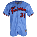 SAMPLE - Homegrown Rib Knit Trim Full Button Tackle Twill Baseball Jersey (SAMP512C)