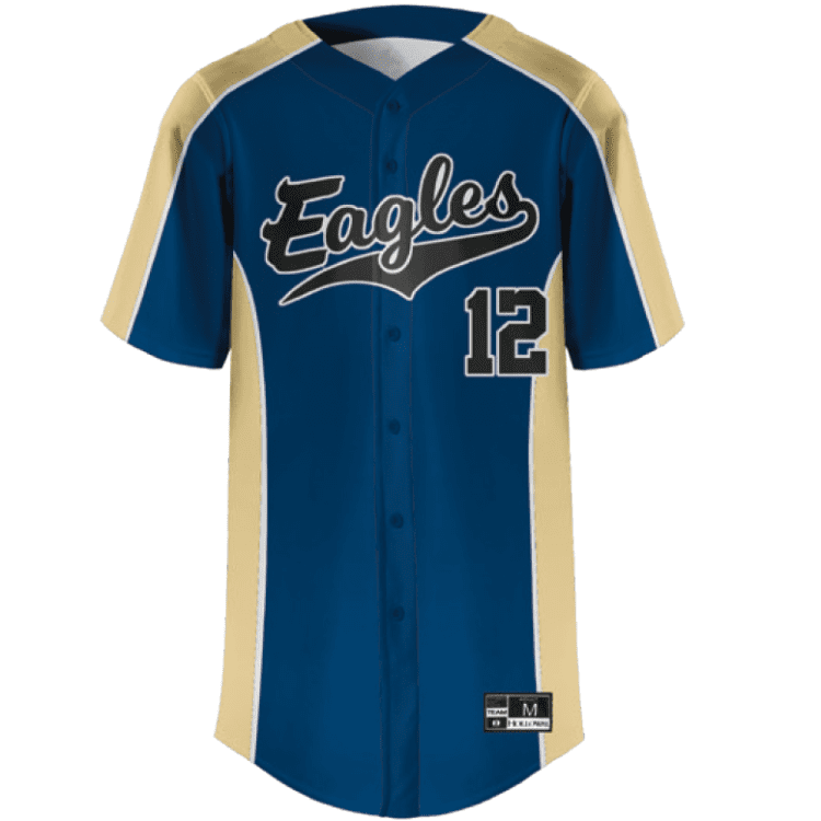 Sublimated Button Up Baseball Jerseys Holloway Full Button Design