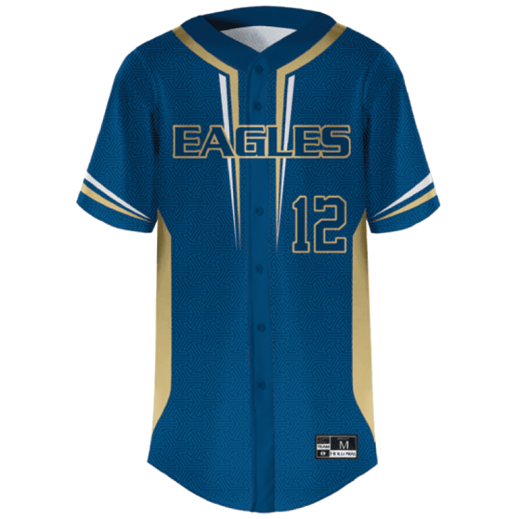 Sublimated Button Up Baseball Jerseys Holloway Full Button Design