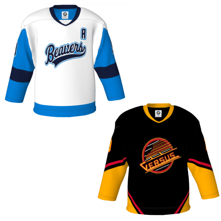 Homegrown Sublimated Hockey Jerseys VNeck Made In USA